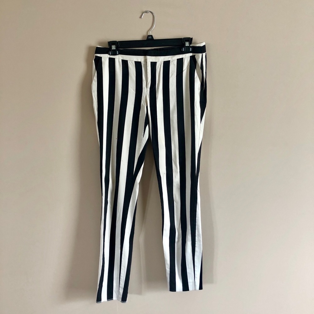 Black & White Skinny Trouser